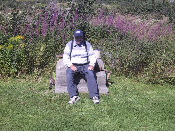 605: Jim Corrigan at Red Island. (2003) [courtesy of Bernard Mulrooney]  - son of John Corrigan &amp;amp; Mary Barry